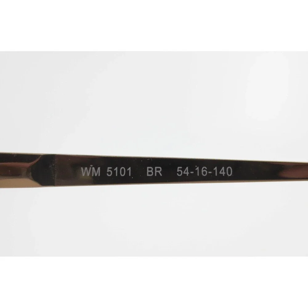 WM 5101 BR Bronze Metal Rectangular Eyeglass Frames 54-16-140